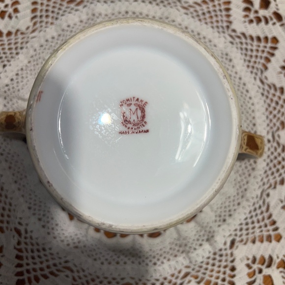 Vintage Noritake Blue Lustre Hand painted Sugar Bowl with Lid - Picture 9 of 14